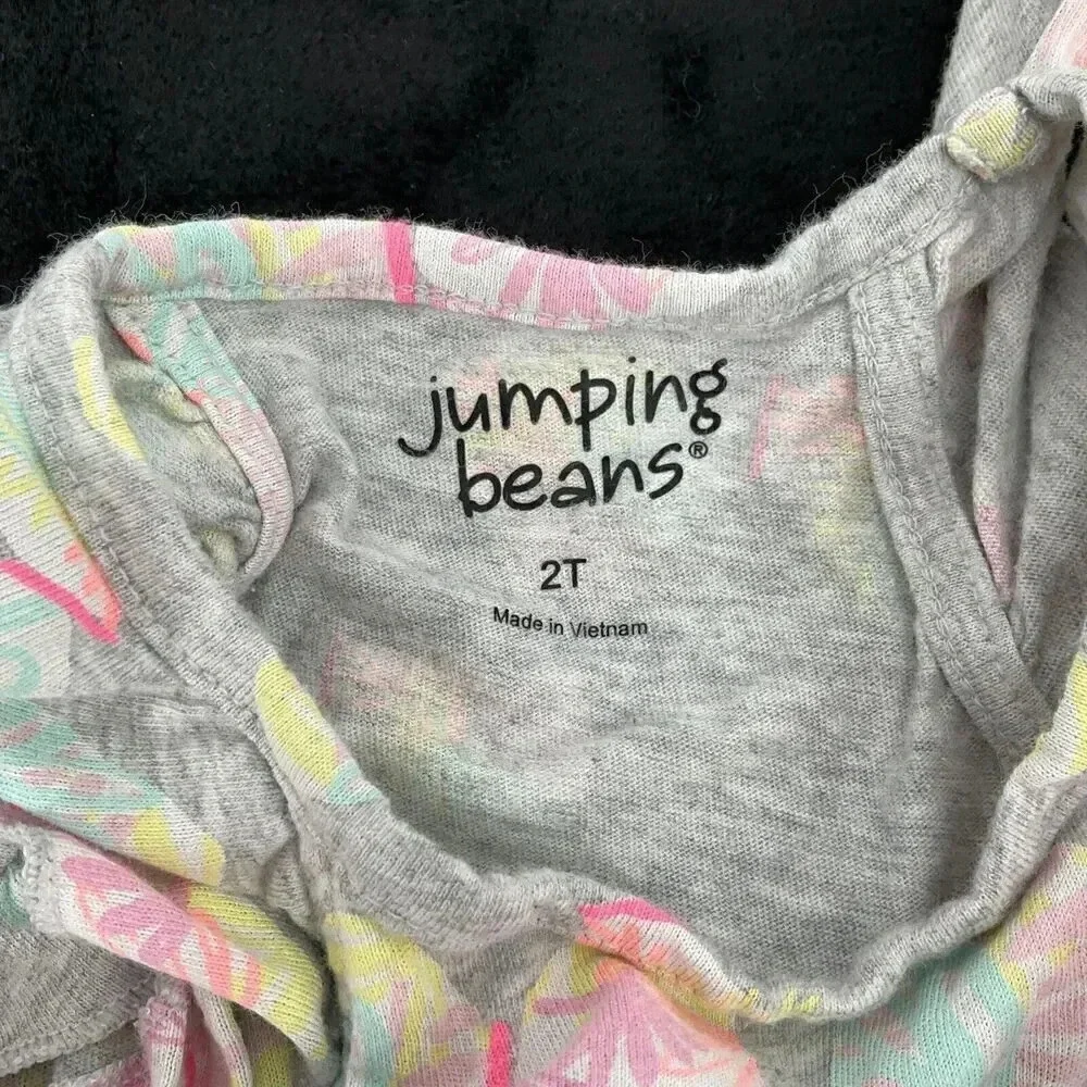 Little Girl's 2T Dresses Flutter Sleeve Eyelet Jumping Beans Wonder Nation Set